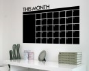 Monthly Chalkboard Home DIY Month Plan Calendar for Nursery and Office